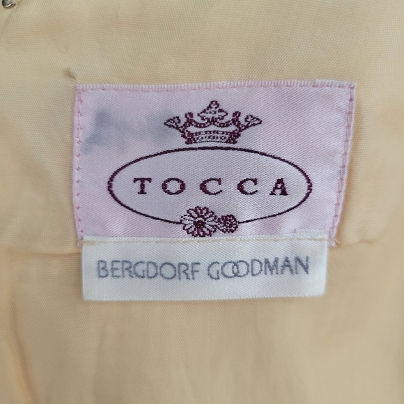 Vintage Tocca Sleeveless 100% Silk Tweed Dress Size 8 - Picture 5 of 5